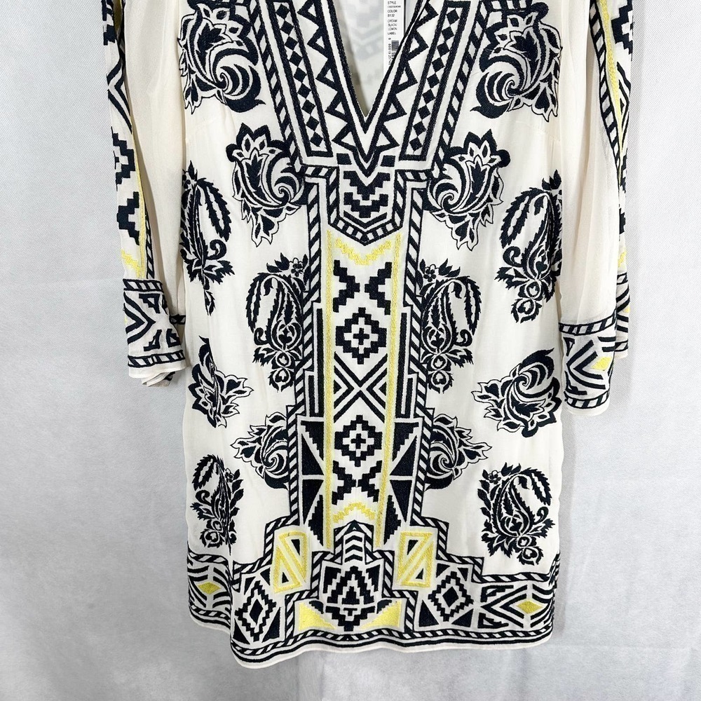 Alice + Olivia Lowell Embroidered Shift Mini Dress Size Small - Picture 11 of 14